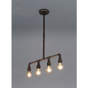 Image of Parel Bronze effect 4 Lamp Pendant Ceiling light