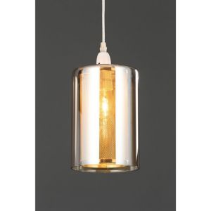 Image of Inlight Forde Gloss Brass & champagne Mesh Light shade (D)150mm