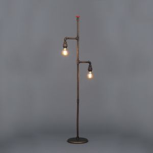 Image of Inlight Parel Pipe Bronze effect Incandescent Floor lamp