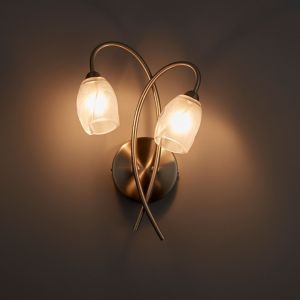 Image of Forbes Satin Chrome effect Wall light