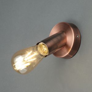 Image of Lapetus Industrial Copper effect Wall light