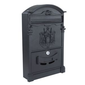 Image of The House Nameplate Company Black Letterbox (H)410mm (W)255mm