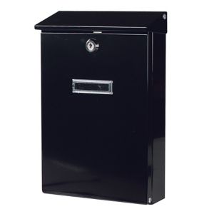 Image of The House Nameplate Company Black Letterbox (H)320mm (W)205mm