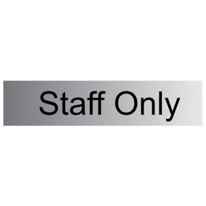 Image of Staff only Self-adhesive labels (H)50mm (W)225mm