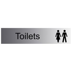Image of Toilets Self-adhesive labels (H)50mm (W)225mm