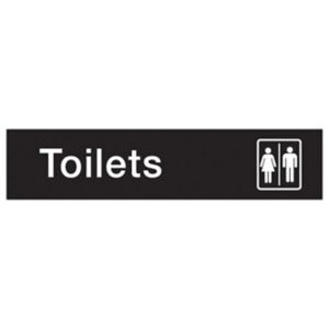 Image of Toilets Self-adhesive labels (H)50mm (W)200mm