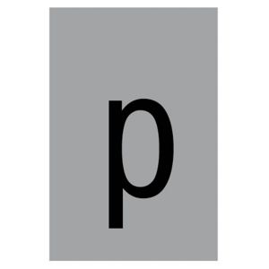 Image of P symbol Self-adhesive labels (H)60mm (W)40mm