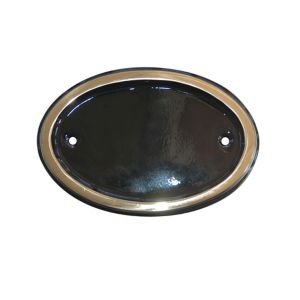 Image of The House Nameplate Company Brass Oval House number (H)102mm (W)140mm