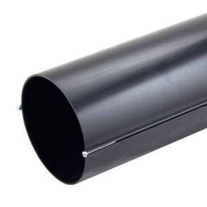 Image of Manrose Black Solid wall duct (L)0.35m (Dia)150mm