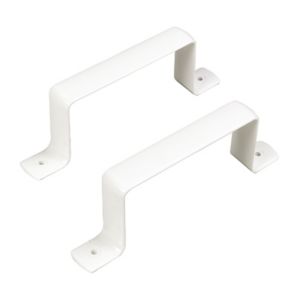 Image of Manrose White Flat channel ducting clip (W)110mm Pack of 2
