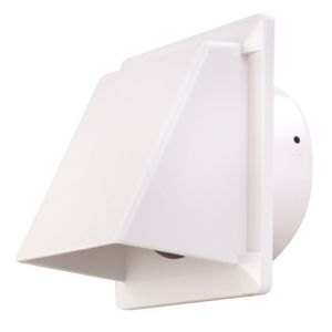 Image of Manrose White Square Hooded air vent (H)110mm (W)110mm
