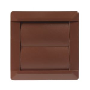 Image of Manrose Brown Square Air vent & gravity flap (H)110mm (W)110mm