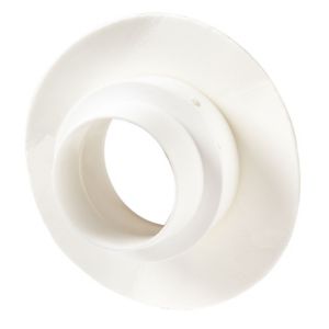 Image of Manrose White Tumble dryer Ducting connector (Dia)100mm