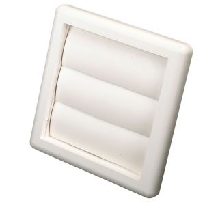 Image of Manrose White Square Air vent & gravity flap (H)140mm (W)140mm