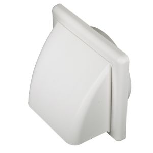Image of Manrose White Square Hooded air vent (H)140mm (W)140mm