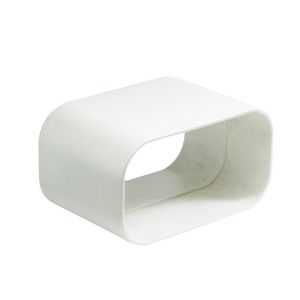 Image of Manrose White Flat channel ducting connector (Dia)125mm (W)150mm