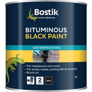 Image of Bostik Black Multi-purpose waterproofer 1L Tin