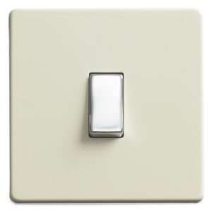 Image of Varilight 10A 2 way Gloss white chocolate Single Light Switch