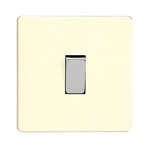 Image of Varilight 10A 3 way White chocolate Single Intermediate switch
