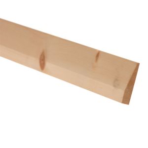 Image of Smooth Pine Chamfered Skirting board (L)2.4m (W)94mm (T)15mm Pack of 4