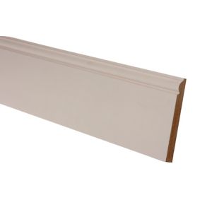 Image of Primed White MDF Torus Skirting board (L)2.4m (W)167mm (T)18mm Pack of 2