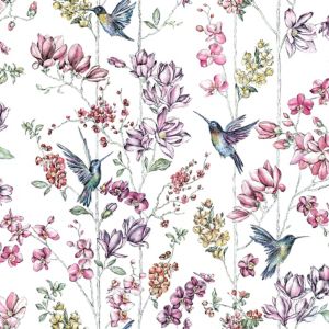 Image of Holden Décor Statement Multicolour Floral Smooth Wallpaper