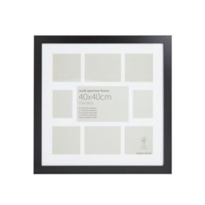 Image of Black Modern block Multi Picture frame (H)44cm x (W)44cm