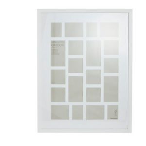 Image of White Modern block Multi Picture frame (H)84cm x (W)64cm