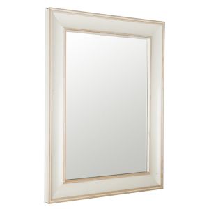 Image of Cream Rectangular Framed Mirror (H)510mm (W)410mm