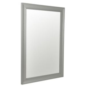 Image of Grey Rectangular Framed Mirror (H)870mm (W)610mm