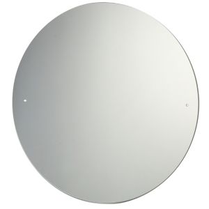 Circular Frameless Mirror (H)40Cm (W)40Cm Clear