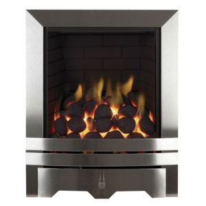 Image of Focal Point Lulworth Chrome effect Gas Fire