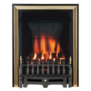 Image of Focal Point Classic multi flue Black Brass effect Gas Fire