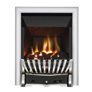 Image of Focal Point Elegance High efficiency Black Chrome effect Gas Fire