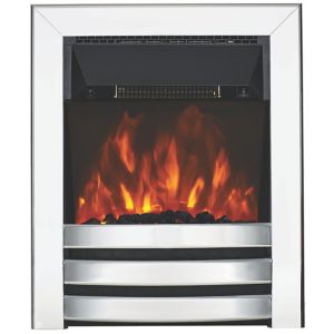Image of Focal Point Langham Chrome effect Electric Fire