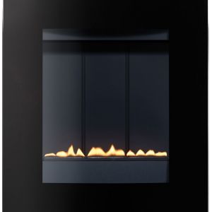 Image of Focal Point Ebony Black Manual Control Wall mounted Gas fire