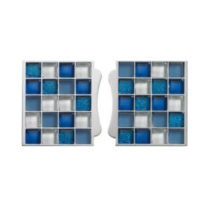 Image of Aqualisa Sassi Blue Mosaic Tiles
