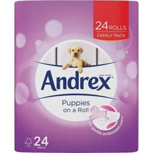 Image of Andrex White Toilet roll Pack of 24