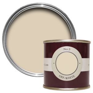 Image of Farrow & Ball Estate Off white No.3 Emulsion paint 0.1L Tester pot