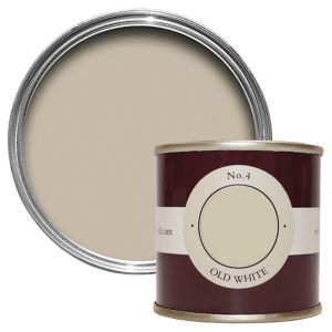 Image of Farrow & Ball Estate Old white No.4 Emulsion paint 0.1L Tester pot