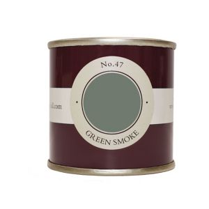 Image of Farrow & Ball Estate Green smoke No.47 Emulsion paint 0.1L Tester pot