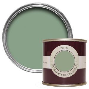 Image of Farrow & Ball Estate Breakfast room green No.81 Emulsion paint 0.1L Tester pot