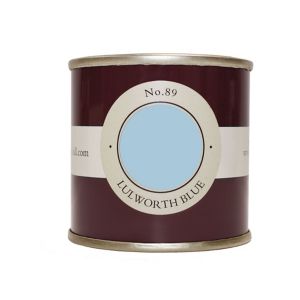 Image of Farrow & Ball Estate Lulworth blue No.89 Emulsion paint 0.1L Tester pot