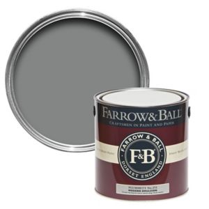 Image of Farrow & Ball Modern Plummett No.272 Matt Emulsion paint 2.5L