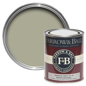 Image of Farrow & Ball Estate French gray No.18 Eggshell Metal & wood paint 0.75L