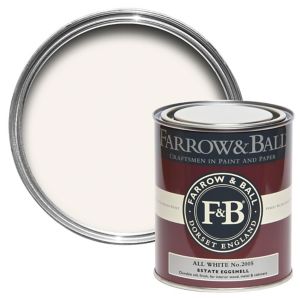 Image of Farrow & Ball Estate All white No.2005 Eggshell Metal & wood paint 0.75L