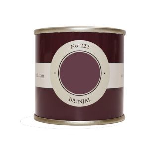 Image of Farrow & Ball Estate Brinjal No.222 Emulsion paint 0.1L Tester pot