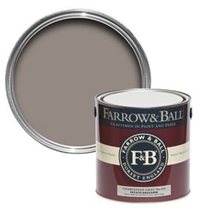 Image of Farrow & Ball Estate Charleston gray No.243 Matt Emulsion paint 2.5L