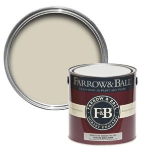 Image of Farrow & Ball Estate Shadow white No.282 Matt Emulsion paint 2.5L