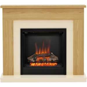 Image of Be Modern Blakemere Oak effect Electric Fire Suite